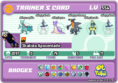 Skatista Aposentado Card otPokemon.com