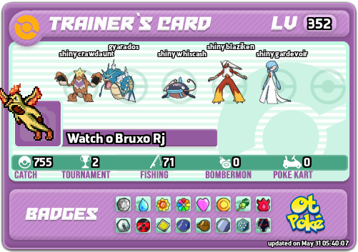 Watch o Bruxo Rj Card otPokemon.com