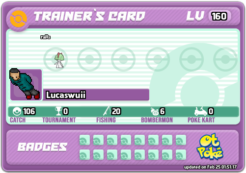 Lucaswuii Card otPokemon.com