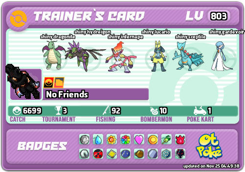 No Friends Card otPokemon.com