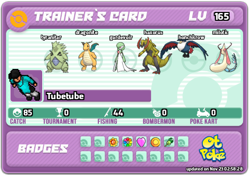 Tubetube Card otPokemon.com