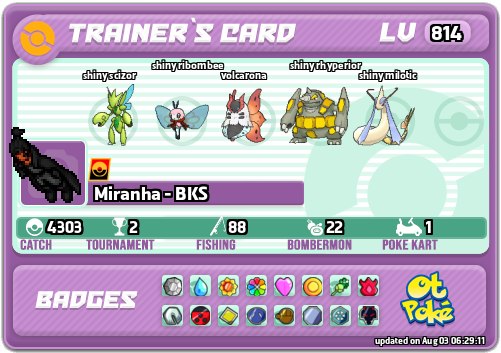 Miranha - BKS Card otPokemon.com