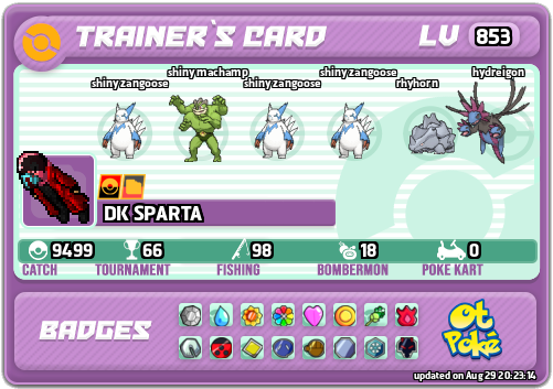 DK SPARTA Card otPokemon.com
