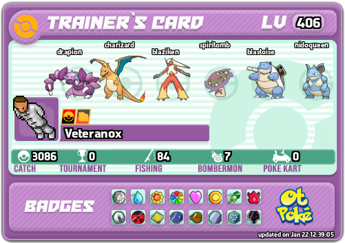 Veteranox Card otPokemon.com