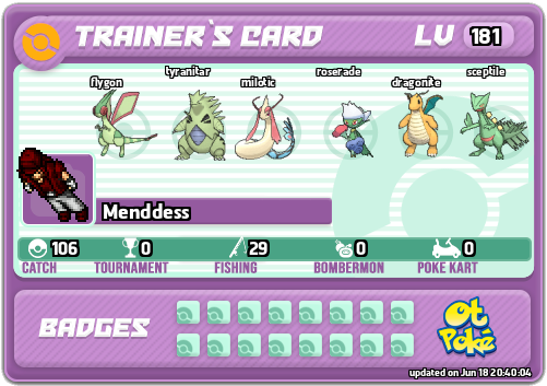 Menddess Card otPokemon.com