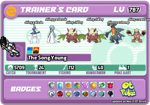 The Song Young Card otPokemon.com