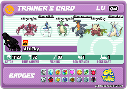 ALuCky Card otPokemon.com