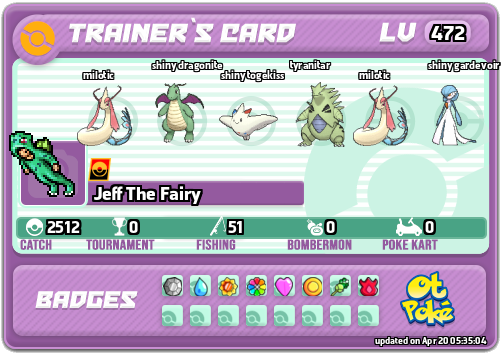 Jeff The Fairy Card otPokemon.com