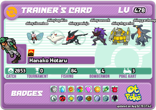 Hanako Hotaru Card otPokemon.com