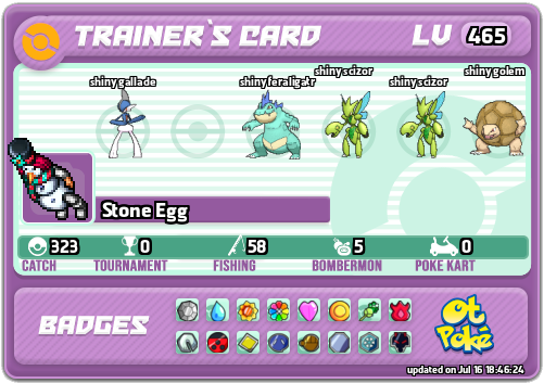 Stone Egg Card otPokemon.com