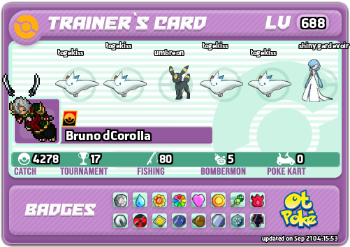 Bruno dCorolla Card otPokemon.com