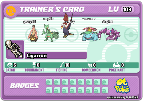 Cigarron Card otPokemon.com