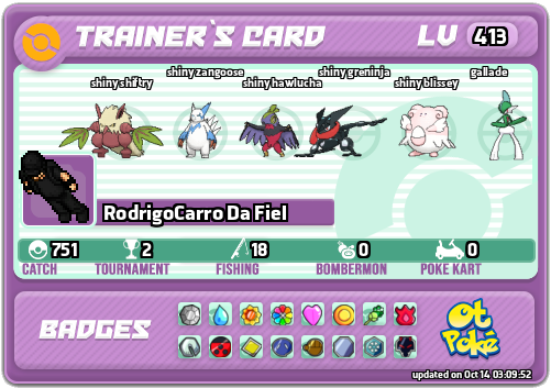 RodrigoCarro Da Fiel Card otPokemon.com