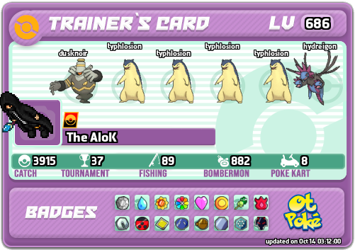 The AloK Card otPokemon.com
