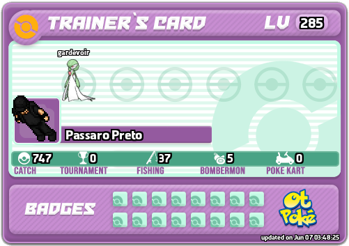 Passaro Preto Card otPokemon.com