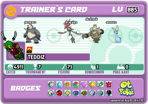 TEDDIZ Card otPokemon.com