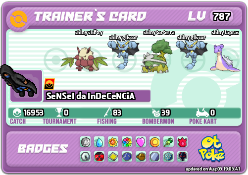 SeNSeI da InDeCeNCiA Card otPokemon.com