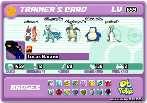 Lucas Baiano Card otPokemon.com