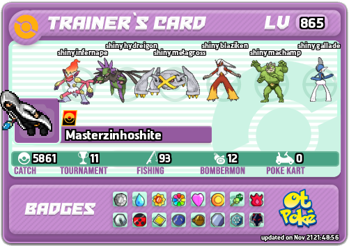 Masterzinhoshite Card otPokemon.com