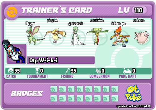 Otp W-i-k-i Card otPokemon.com