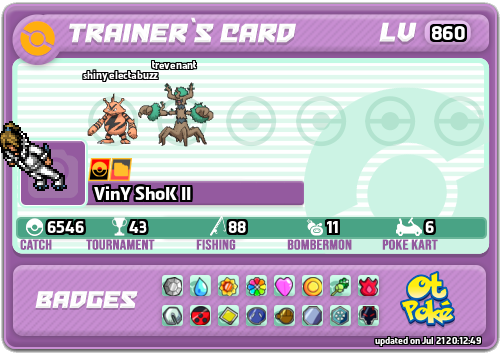 VinY ShoK II Card otPokemon.com