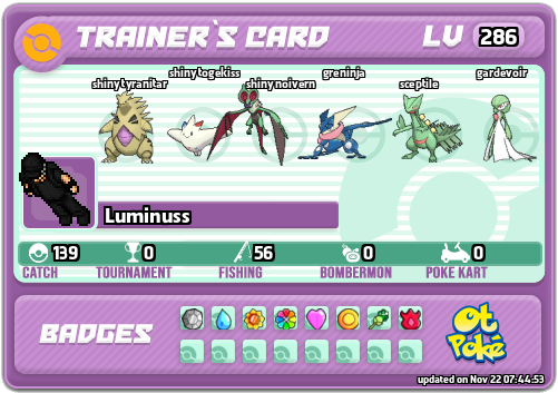 Luminuss Card otPokemon.com