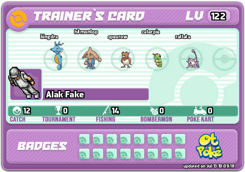 Alak Fake Card otPokemon.com