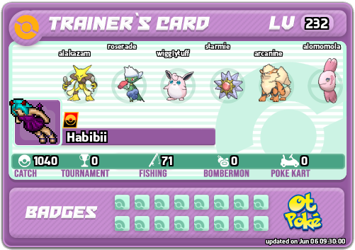 Habibii Card otPokemon.com