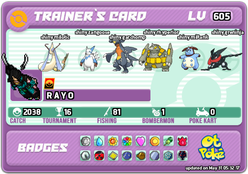 R A Y O Card otPokemon.com
