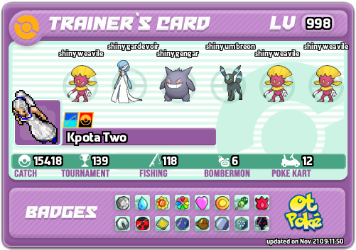 Kpota Two Card otPokemon.com