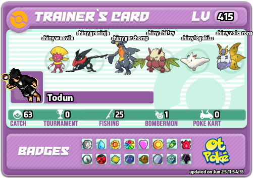 Todun Card otPokemon.com