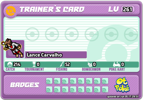 Lance Carvalho Card otPokemon.com