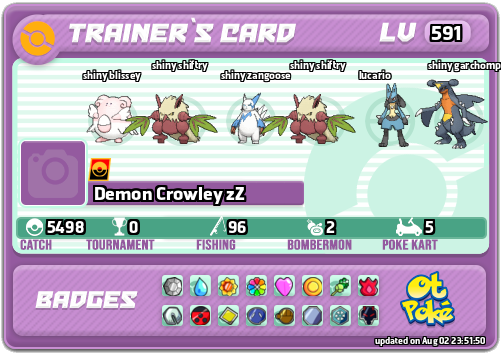Demon Crowley zZ Card otPokemon.com