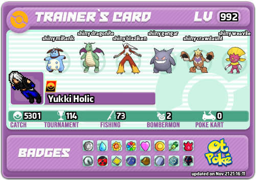 Yukki Holic Card otPokemon.com