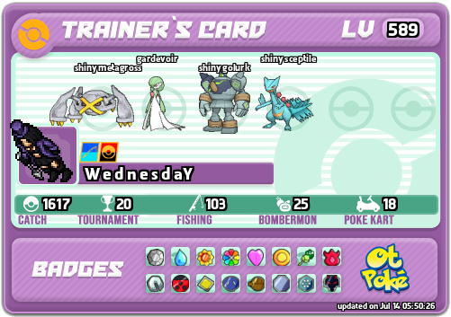 W e d n e s d aY Card otPokemon.com