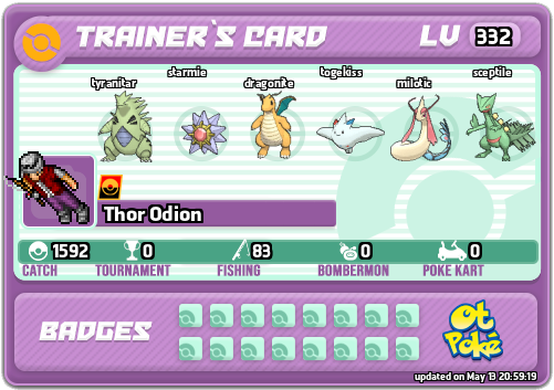 Thor Odion Card otPokemon.com