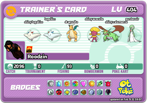 Roodzin Card otPokemon.com