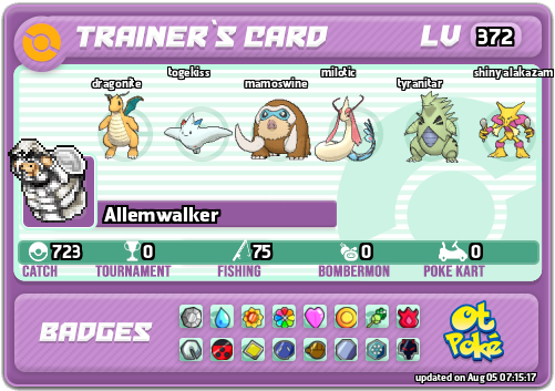 Allemwalker Card otPokemon.com