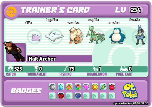 Halt Archer Card otPokemon.com