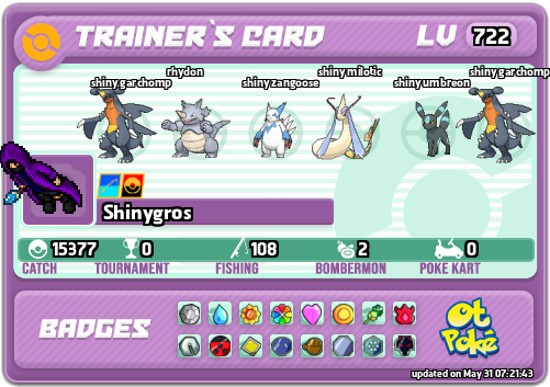 Shinygros Card otPokemon.com