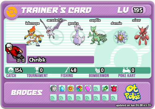 Chribk Card otPokemon.com