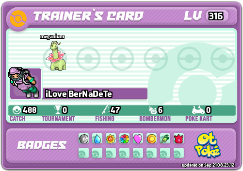 iLove BerNaDeTe Card otPokemon.com