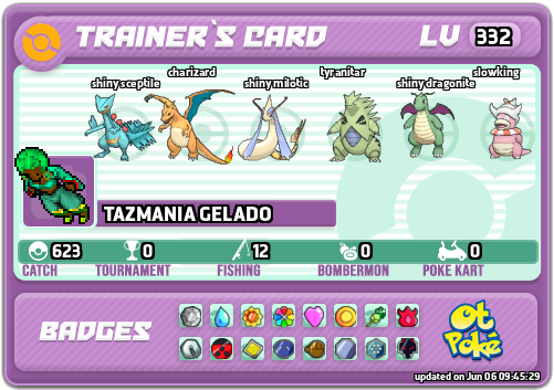 TAZMANIA GELADO Card otPokemon.com