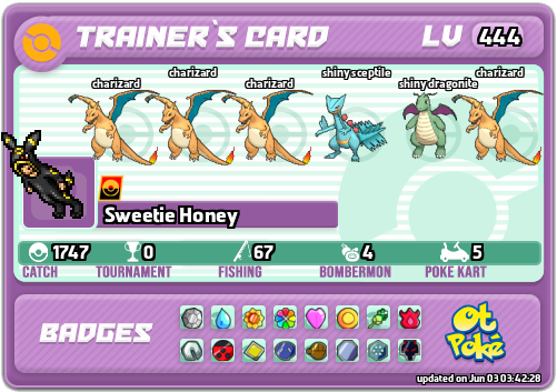 Sweetie Honey Card otPokemon.com