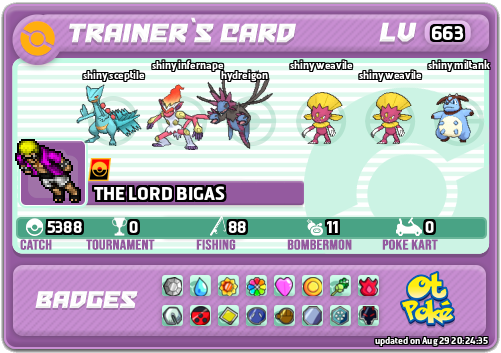 THE LORD BIGAS Card otPokemon.com