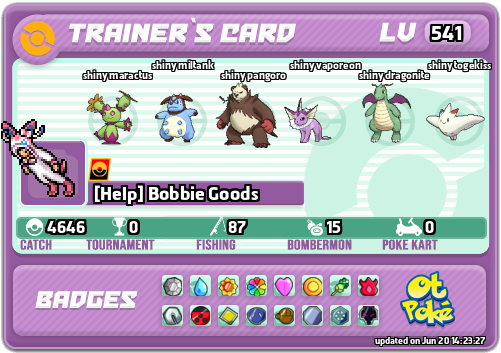 [Help] Bobbie Goods Card otPokemon.com