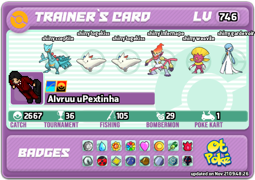 Alvruu uPextinha Card otPokemon.com