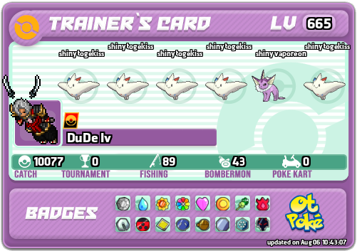 DuDe Iv Card otPokemon.com