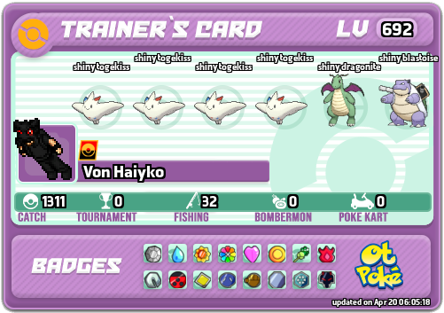 Von Haiyko Card otPokemon.com