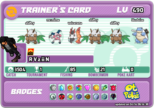 R V z ii N Card otPokemon.com